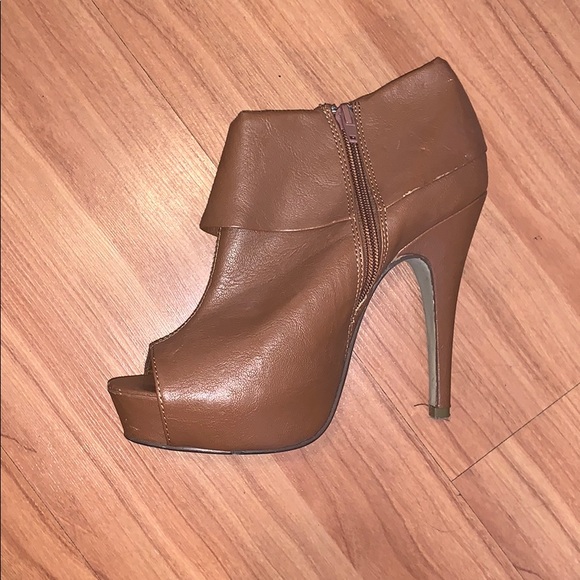 Heeled PeepToe Bootie - Picture 2 of 4